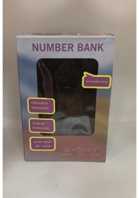 Resim Pembe Renk Atm Şifreli Otomatik Kağıt Para Alan Kasa Kumbara 