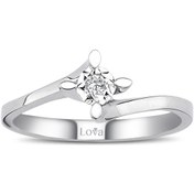 Resim Lova 0,30 Karat Efektli Pırlanta Tektaş Yüzük - 1070095 