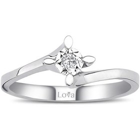 Resim Lova 0,30 Karat Efektli Pırlanta Tektaş Yüzük - 1070095 