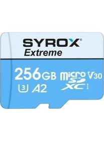 Resim Syrox 256 GB Micro Sd Card Hafıza Kartı & Adaptörü Class 10 MC256 
