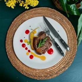 Resim Orret Home 6 Adet Hasır Supla Seti, Amerikan Servis, Sofra Dekorasyonu ve Sunum İçin Bambu Hasır, Şık ve Çevre Dostu Masa Aksesuarı 30 Cm 