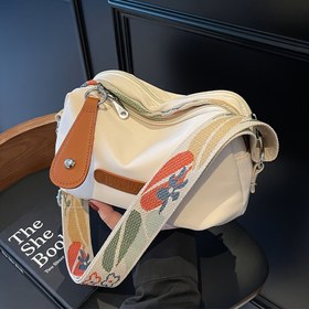 Resim Şık ve Dayanıklı Naylon Kadın Çapraz Çanta - Ayarlanabilir Askılı, Çok Bölmeli & Fermuarlı Cepli, Kompakt Hafif Tasarım (Bej/Siyah), İş, Alışveriş, Günlük Kullanım İçin, Çok Amaçlı Tote, Yüksek Kaliteli Astar, Fonksiyonel El Çantası, Seyahat Aksesuarı, Modern Tote, Sağlam Yapı, Çok Cep Detaylı Profesyonel Çanta 