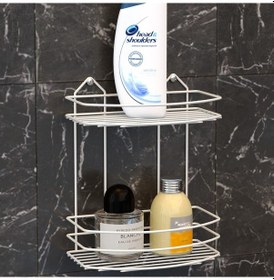 Resim Teknotel Iki Katlı Banyo Rafı Beyaz Bk008 Çok Renkli 