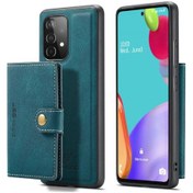 Resim Samsung Galaxy Uyumlu A52 5g İçin Lüks Ayrılabilir Cüzdan İş Magnetik 2'si 1 Arada İşlevsellik 
