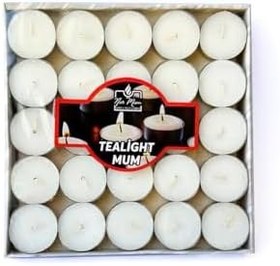 Resim TEALIGHT 50 ADET, çaydanlık mumu, beyaz, 4 saat yanma süresi 