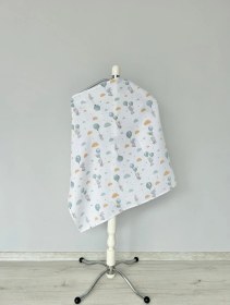 Resim %100 Pamuk Tek Katlı Müslin Emzirme Önlüğü 75x90 Bln 