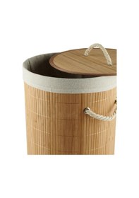 Resim Nishev Evini Sev Bambu Yuvarlak Kirli Çamaşır Sepeti Çok Amaçlı Düzenleme Oyuncak Sepeti Ipli Naturel Hasır Naturel 