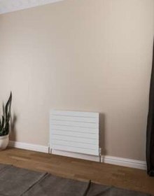 Resim Warma Teos Yatay Çelik Radyatör 600x595 Beyaz Ral 9016 Gloss 80 