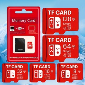 Resim Yüksek Hızlı Bellek Kartları - 128GB 64GB 32GB 16GB 8GB - Büyük Kapasiteli Flash TF Kartları Bellek SD Kartı Kameralar, Telefonlar, Dizüstü Bilgisayarlar, PC, Araba Ses Sistemi, Oyun Konsolları için Güvenli Dosya Depolama! 