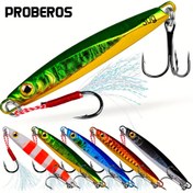 Resim Proberos Metal Lure - Hafif Yeşil ve Sarı, Tüy Olmayan Plastik, Tatlı Su ve Tuzlu Su Balıkçılığı İçin İdeal, 7g, 10g, 15g, 20g, 30g, Balıkçılık Lure|Vibrant Lure|Dayanıklı Balıkçılık Ekipmanı, Balıkçılık Lure 