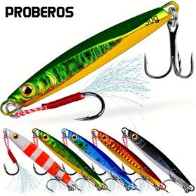 Resim Proberos Metal Lure - Hafif Yeşil ve Sarı, Tüy Olmayan Plastik, Tatlı Su ve Tuzlu Su Balıkçılığı İçin İdeal, 7g, 10g, 15g, 20g, 30g, Balıkçılık Lure|Vibrant Lure|Dayanıklı Balıkçılık Ekipmanı, Balıkçılık Lure 