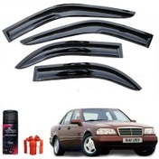 Resim Caraks Mercedes C Mügen Cam Rüzgarlığı 1993-1999 Arası 4'lü Takım + Koku 