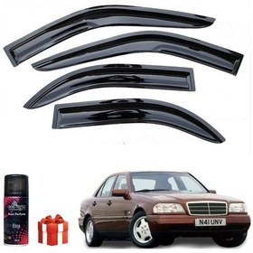 Resim Caraks Mercedes C Mügen Cam Rüzgarlığı 1993-1999 Arası 4'lü Takım + Koku 