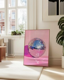 Resim Disko Topu Poster - 21x30cm / Siyah 