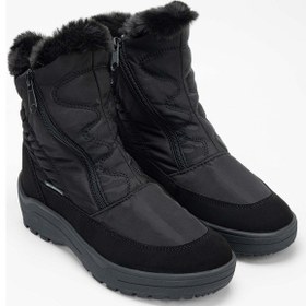 Resim Effetre Kadın Deri & Tekstil Siyah Kar Botu 516 4841 Bn Bot Sk23/24 Nero Siyah 