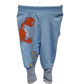 Resim Kardelya Baby Yengeç Baskılı Patikli Tek Alt Mavi 