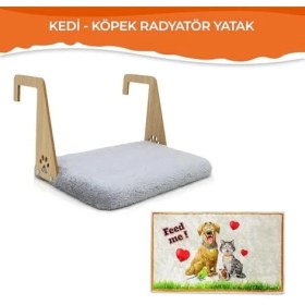 Resim Ala Store Gobypet Peluş Kalorifer Petek Radyatör Yatağı – Geniş Tasarım, Kedi ve Köpek Uyumlu (Gri) 