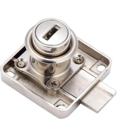 Resim Aesco Metal Kare Dolap Çekmece Kilidi,yedek Anahtarlı Çekmece Dolap Kilidi (1) 