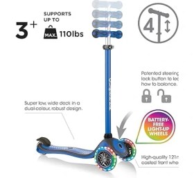 Resim Çocuk Primo Plus ile Işık Kadar Tekerlekli Scooter, Çocuk, Primo Plus With Light Up Wheels 