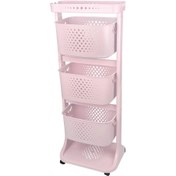 Resim Titiz Pembe Kat Kat Sepet Organizer (0262-01-226-05-241454) 