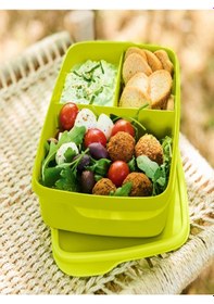 Resim Tupperware Eco Bölmeli Beslenme Kutusu 1L Yeşil Esc 
