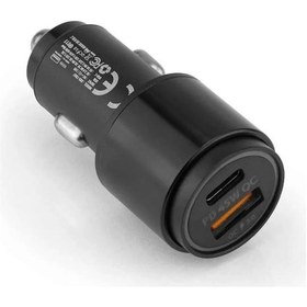 Resim 45w Pd Usb Oto Şarj Kafa Hızlı Şarj Çakmaklık Adaptörü, Usb-c Ve Usb-a Çıkışlı, İphone Ve Android Uyumlu 