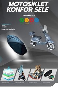Resim Motobros Arora Safari Özel ile uyumlu Kalıp Visco Süngerli Konfor Sele Kılıfı 