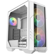 Resim Coolermaster 1200w 80+ Gold Haf500 Tg H500-wgnn-s00 Gamıng E-atx Pc Kasası Beyaz 