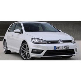 Resim Vw golf 7 mk7 rline ön panjur ızgara krom şeritli 2012+ 