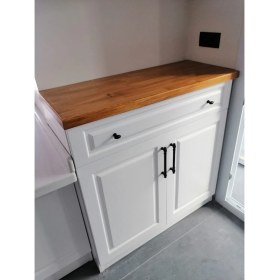 Resim Şafak Mobilya Kahve Köşesi Dolabı Lake Model. Üzeri Verniklenmiş Ahşap Detaylı 