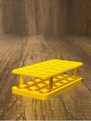 Resim 18'li Eppendorf Tüpü Standı Sarı 