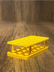 Resim 18'li Eppendorf Tüpü Standı Sarı 