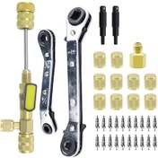 Resim Geeksen "profesyonel Hvac Vana Çekirdeği Çıkarma Aleti - Çift Boyutlu 1/4 Ve 5/16, Dayanıklı Alüminyum" 