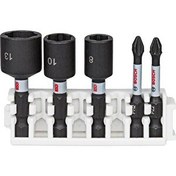 Resim Bosch Impact Control Serisi 5'li Lokma ve Uç Seti 8/10/13 MM PH2/PZ2 *50MM 