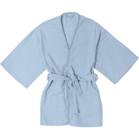 Resim Müslin Çocuk Kimono Bornoz - Endless Blue - 4 Yaş 