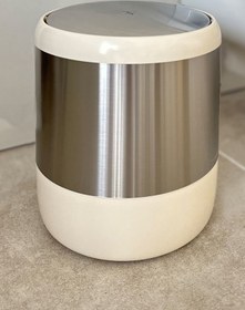 Resim Prima Nova Lima döner kapaklı banyo mutfak ofis Çöp Kovası Bej 