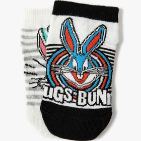 Resim Erkek Çocuk 2'li Bugs Bunny Baskılı Çorap Seti Lisanslı 