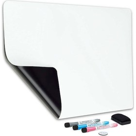 Resim Mıknatıs Manyetik Beyaz Yazı Tahtası, 50X60 Cm Magnet Planlayıcı 
