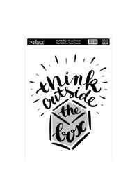 Resim Cadence Siyah&beyaz Kumaş Transfer 21x30 Cm. Kts-023 