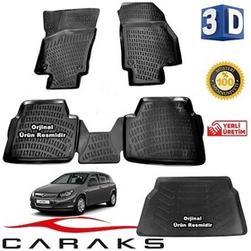 Resim Astra H Hb 3D Havuzlu Paspas+Bagaj Havuzu 2004-2015 Arası N11.23909 