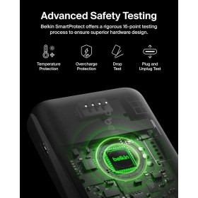 Resim Belkin 10000MAH Powerbank, 1 Usb-C Portu ve 2 Usb-A Portu Bulunan 10K Usb-C Taşınabilir Şarj Cihazı, 