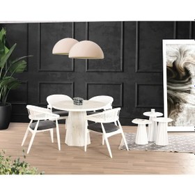 Resim Marmo Higngloss Piramit Ayak 100 100 Pota Sabit Masa Marmo Mermer Beyaz 