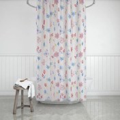 Resim Evdy 8168 Pembe Tek Kanat 1 x 180 x 200 cm Duş Perdesi 