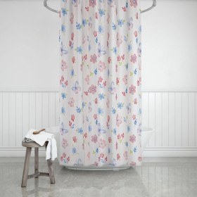 Resim Evdy 8168 Pembe Tek Kanat 1 x 180 x 200 cm Duş Perdesi 