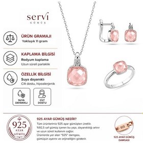Resim Servi 925 Ayar Gümüş Pomelita Set-230 