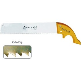 Resim Lar Orta Diş El Testere 12 No - Ahşap Sap 