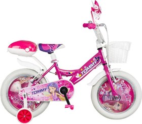 Resim TommyBike 16 Jant Bisiklet Kapaklı Kız Bisikleti 4-7 Yaş Çocuk Bisikleti 