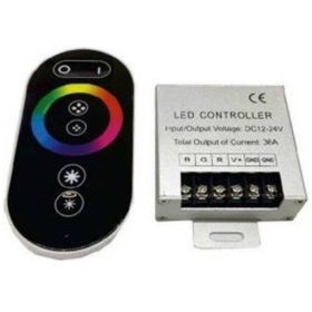 Resim DORA LED Touch Rgb Led Kontrol Dokunmatik Rgb Led Kontrol 12-24volt 36amp 