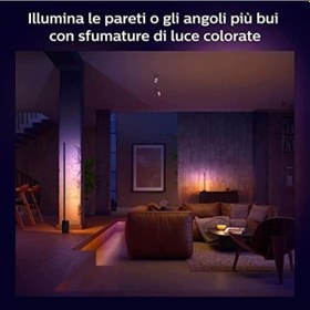 Resim Hue Gradient Signe Akıllı Led Zemin Işığı, Lambader, Siyah 