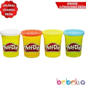 Resim Play-Doh 4 Lü Oyun Hamuru Temel Renkler Playdoh B6508 